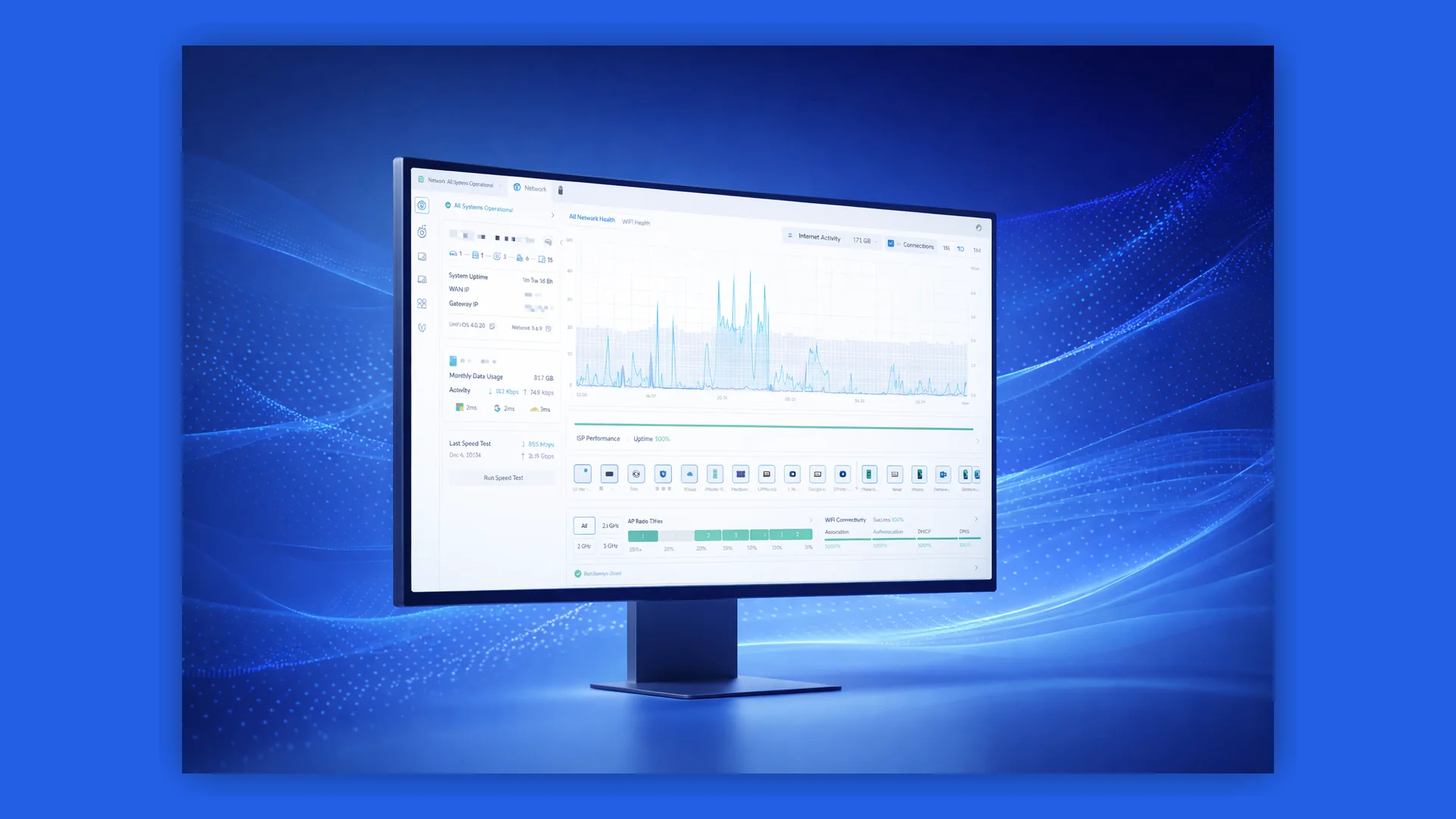 Network monitoring dashboard